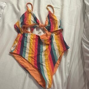 Marine Layer Multicolor Striped Swimsuit